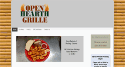 Desktop Screenshot of openhearthgrille.com